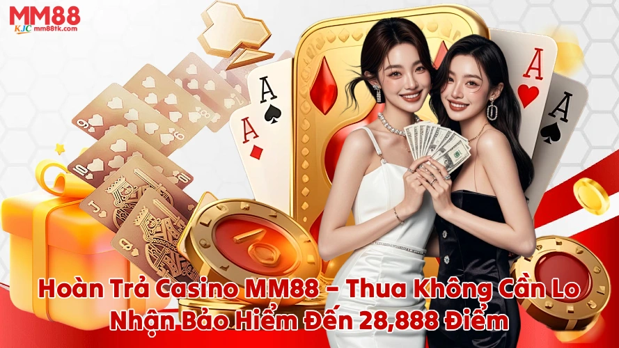 Hoàn Trả Casino MM88 Thua Không Cần Lo Nhận Bảo Hiểm Đến 28888 Điểm